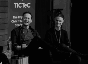 Foto van collega Jan en Quinten op Tictec 2025