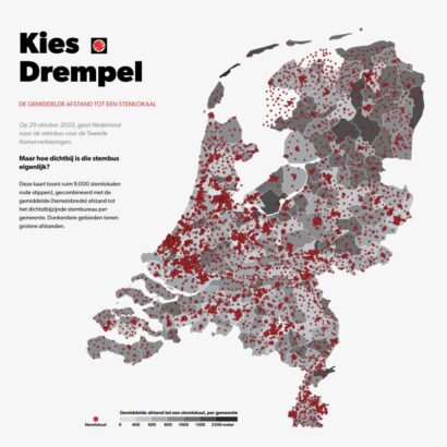Plaatje uit het bericht van Frans Geurts met de kaart van Nederland waar voor elke buurt het centroid bepaald is met de kortste rechte-lijn-afstand tot een stembureaus berekend en volgens het bevolkingsgewogen gemiddelde per gemeente bepaald, lees https://www.linkedin.com/posts/fransgeurts_%F0%9D%90%8A%F0%9D%90%A2%F0%9D%90%9E%F0%9D%90%AC-%F0%9D%90%83%F0%9D%90%AB%F0%9D%90%9E%F0%9D%90%A6%F0%9D%90%A9%F0%9D%90%9E%F0%9D%90%A5-%F0%9D%98%95%F0%9D%98%AA%F0%9D%98%A6%F0%9D%98%B5-%F0%9D%98%B0%F0%9D%98%B7%F0%9D%98%A6%F0%9D%98%B3%F0%9D%98%A2%F0%9D%98%AD-activity-7387017157764685824-BONb